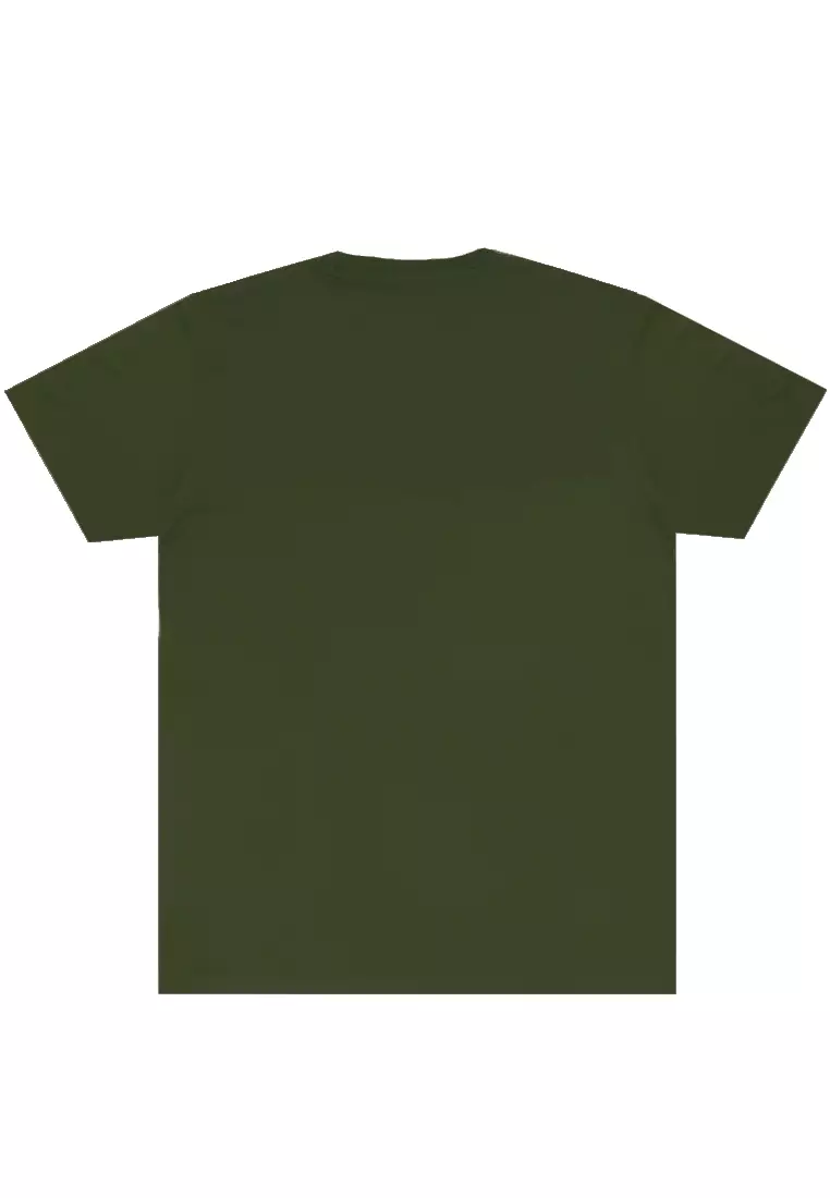 MTI89 Kaos T Shirt Men Sdi Katakana Logo Hijau Army