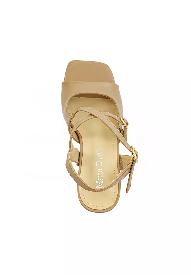 Women's Heeled Sandals LY 29119 - Beige C80