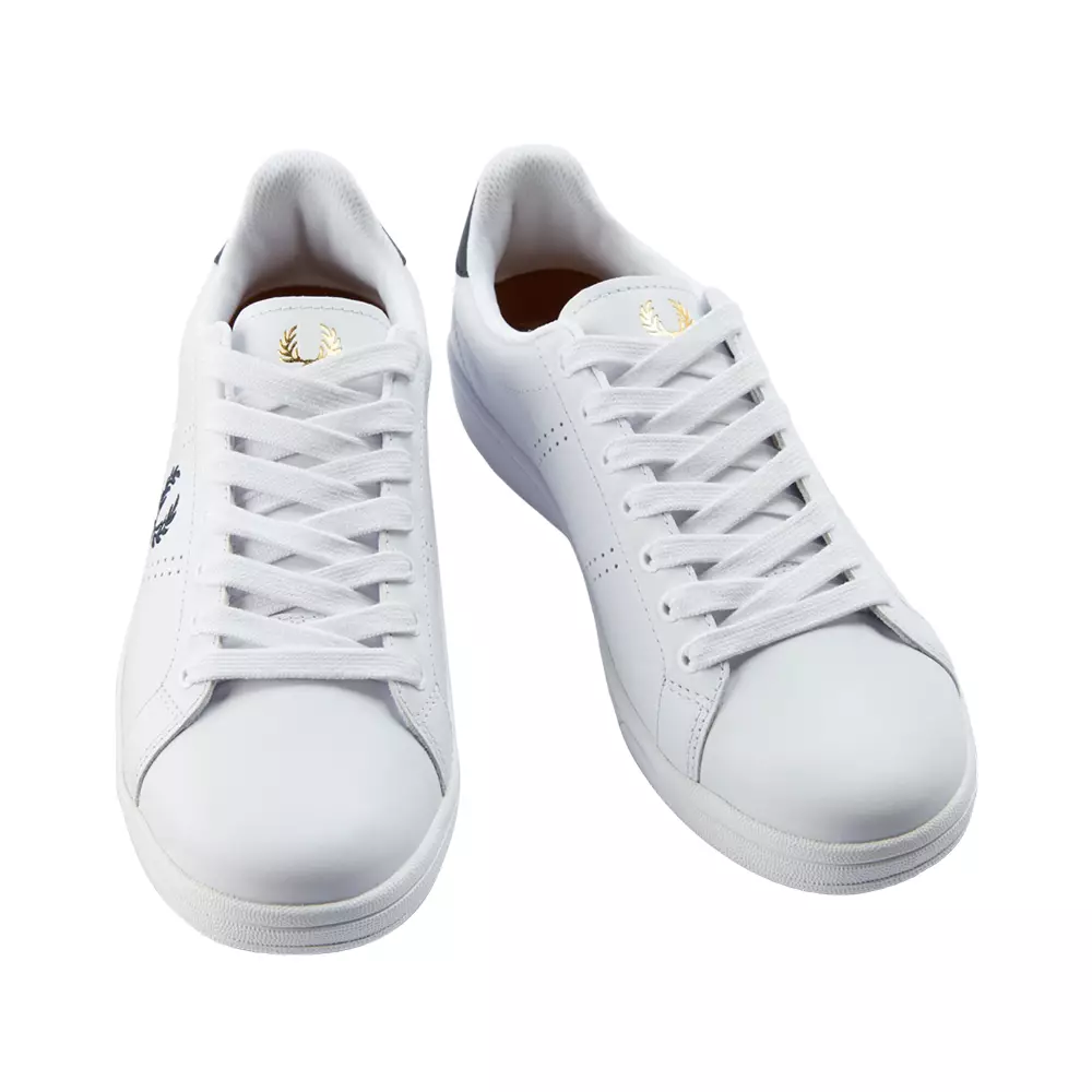 Jual Fred Perry Fred Perry B721 Tennis Sneakers Leather White Navy