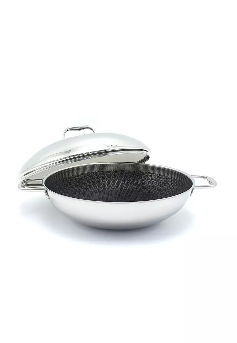 Nonstick 3D Diamond Coating Wok Frying Pan Cookware 11'' (28cm)-MADE IN  KOREA