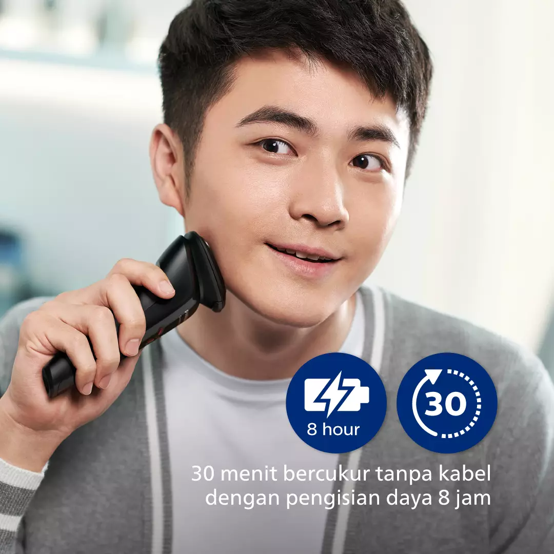 Philips Shaver 3HD 1000 Series S1103/02 Pencukur Jenggot & Kumis