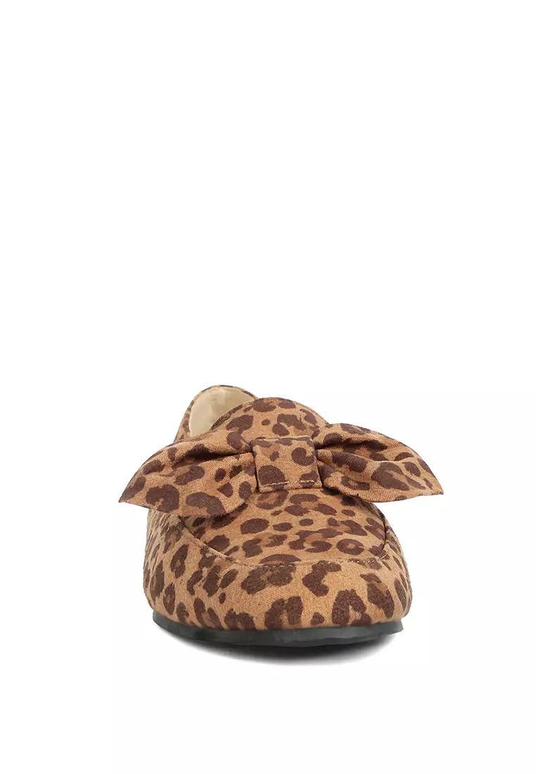 Sepatu Loafer Pita Macan Tutul