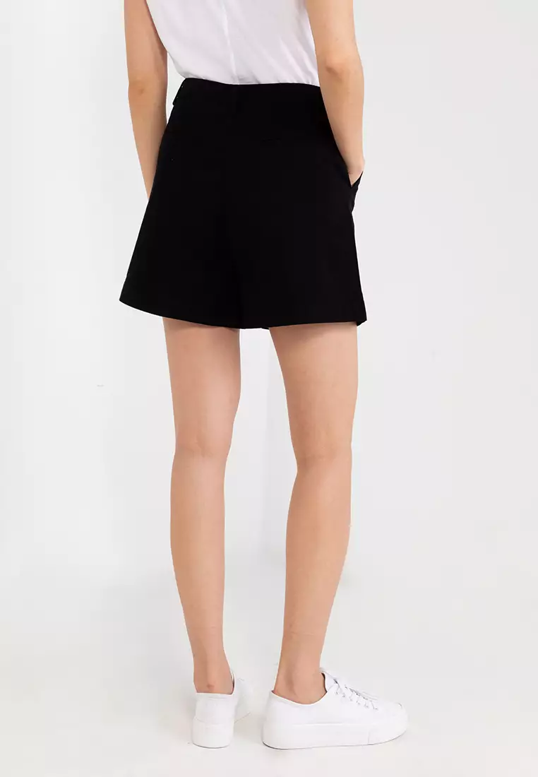 Hi Rise Twill Shorts