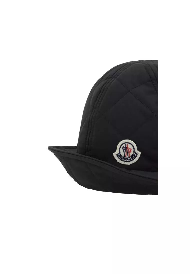 Buy Moncler Folded Detail Bucket Hat with Monogram 2025