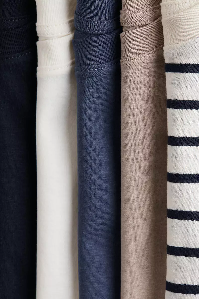 5-pack cotton T-shirts