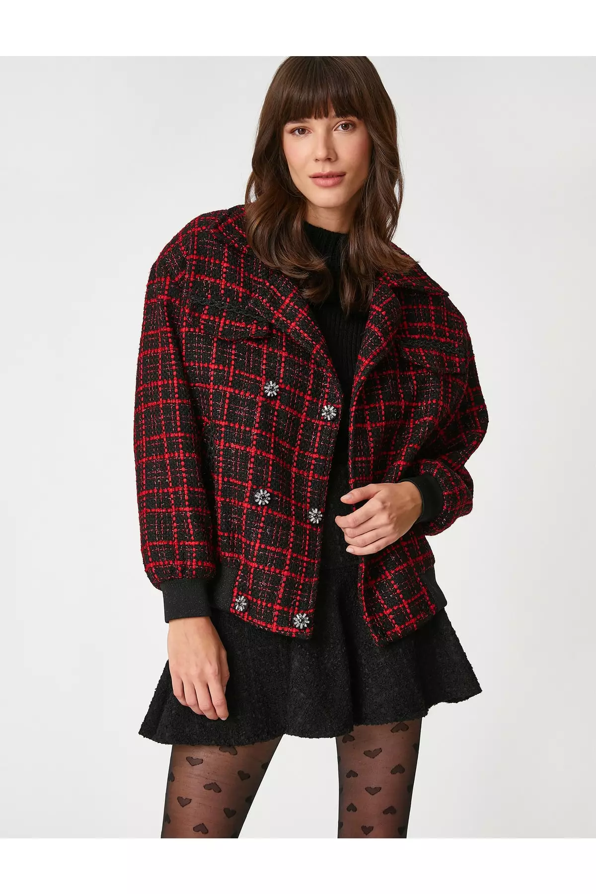 Pockets Bomber Tweed Jacket