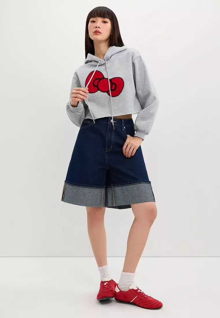 Buy Pomelo Pomelo. ? Hello Kitty Hoodie Sweatshirt - Light Grey 2025 ...