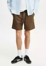 Brown Seersucker Check