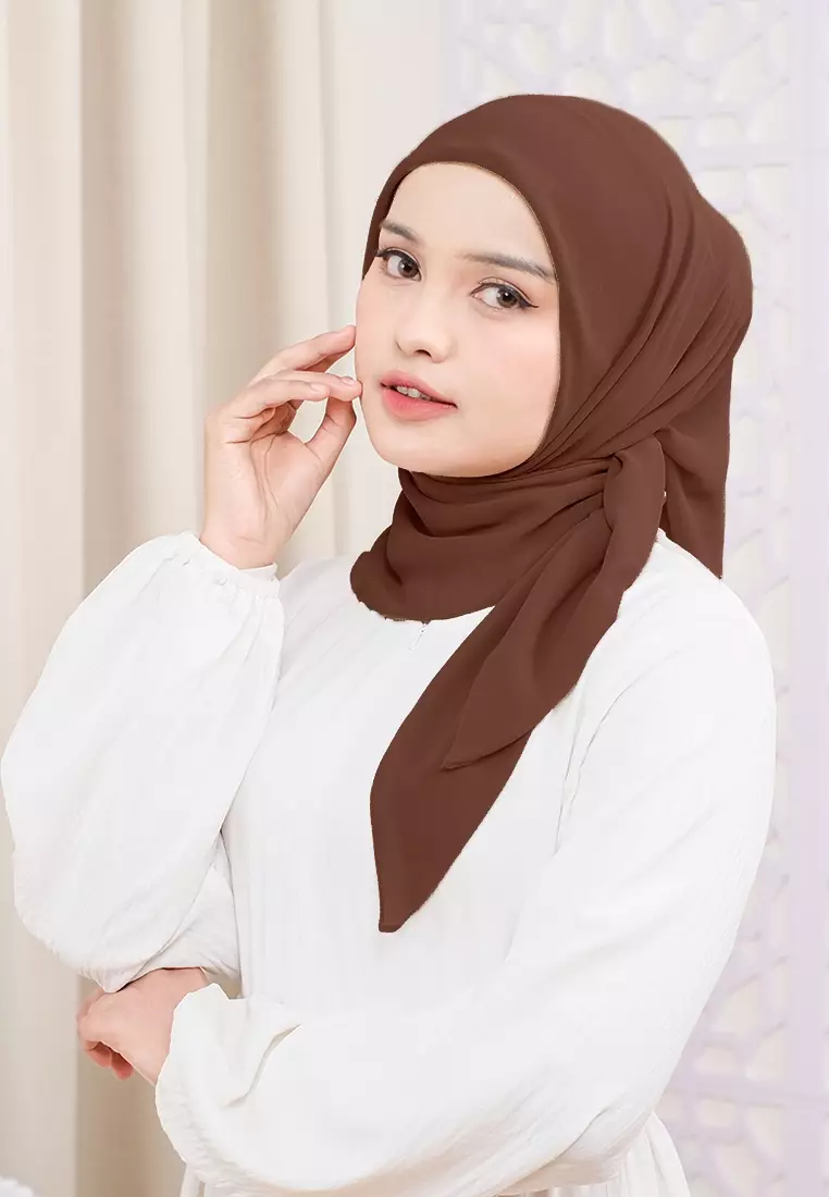 HIJAB INSTAN VIERA-DARK BROWN