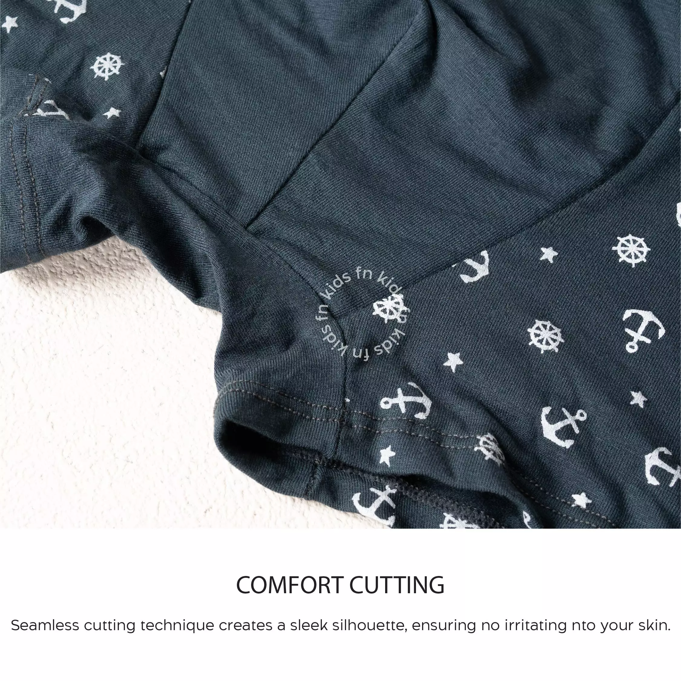 FN Tencel Printed Boxer 1 Pcs FM 3568 - Charcoal