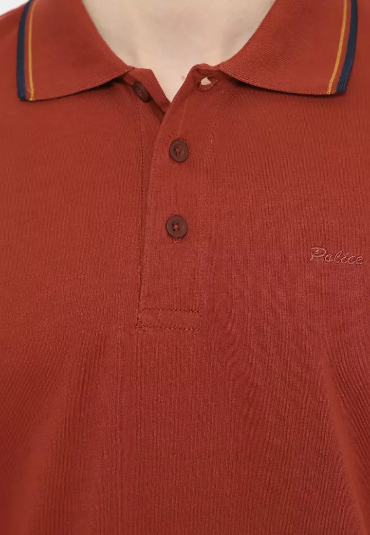 POLICE Polo Shirt Krah Stripes Pria 207200281