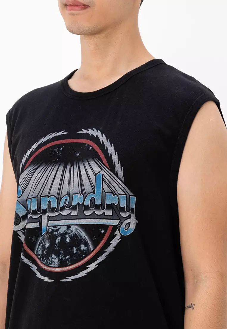 Jual Superdry Rock Graphic Band Tank Top Original 2025 ZALORA
