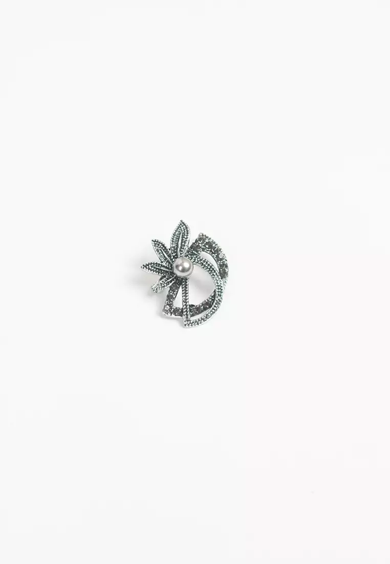 Houseofcuff lapel pin brooch bros untuk jas TUSUK SILVER A43