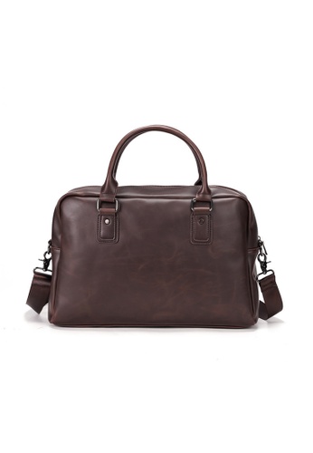 Lara brown Men's Leather Laptop Briefcase Satchel Bag Handbag - Brown 17CD6ACEEE9FCCGS_1