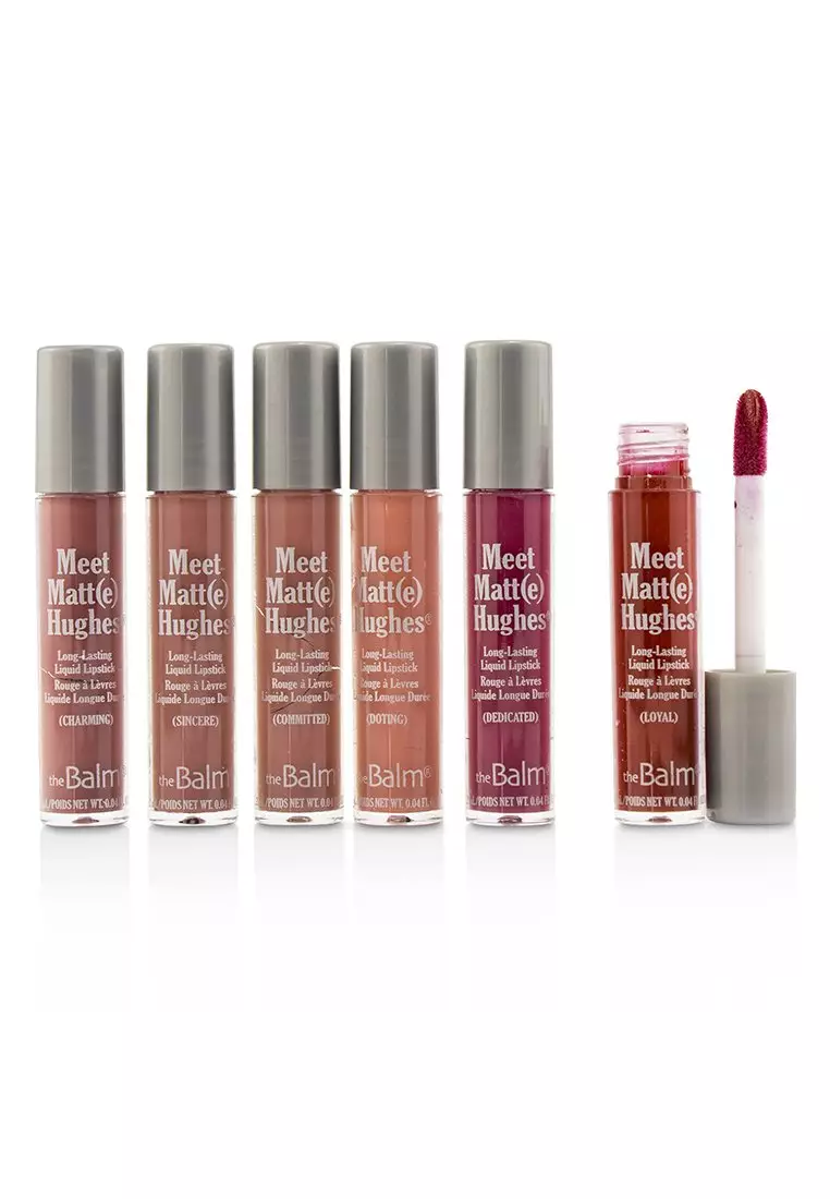 Thebalm - Meet Matt(E) Hughes 6 Mini Long Lasting Liquid Lipsticks Kit - Vol.1 6x1.2ml/0.04oz