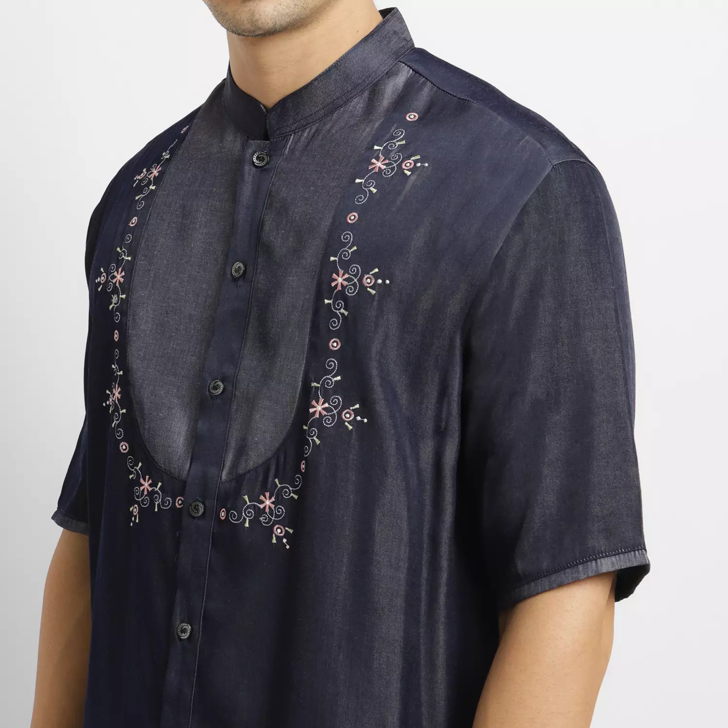 Baju Koko Denim KK Desta Denim