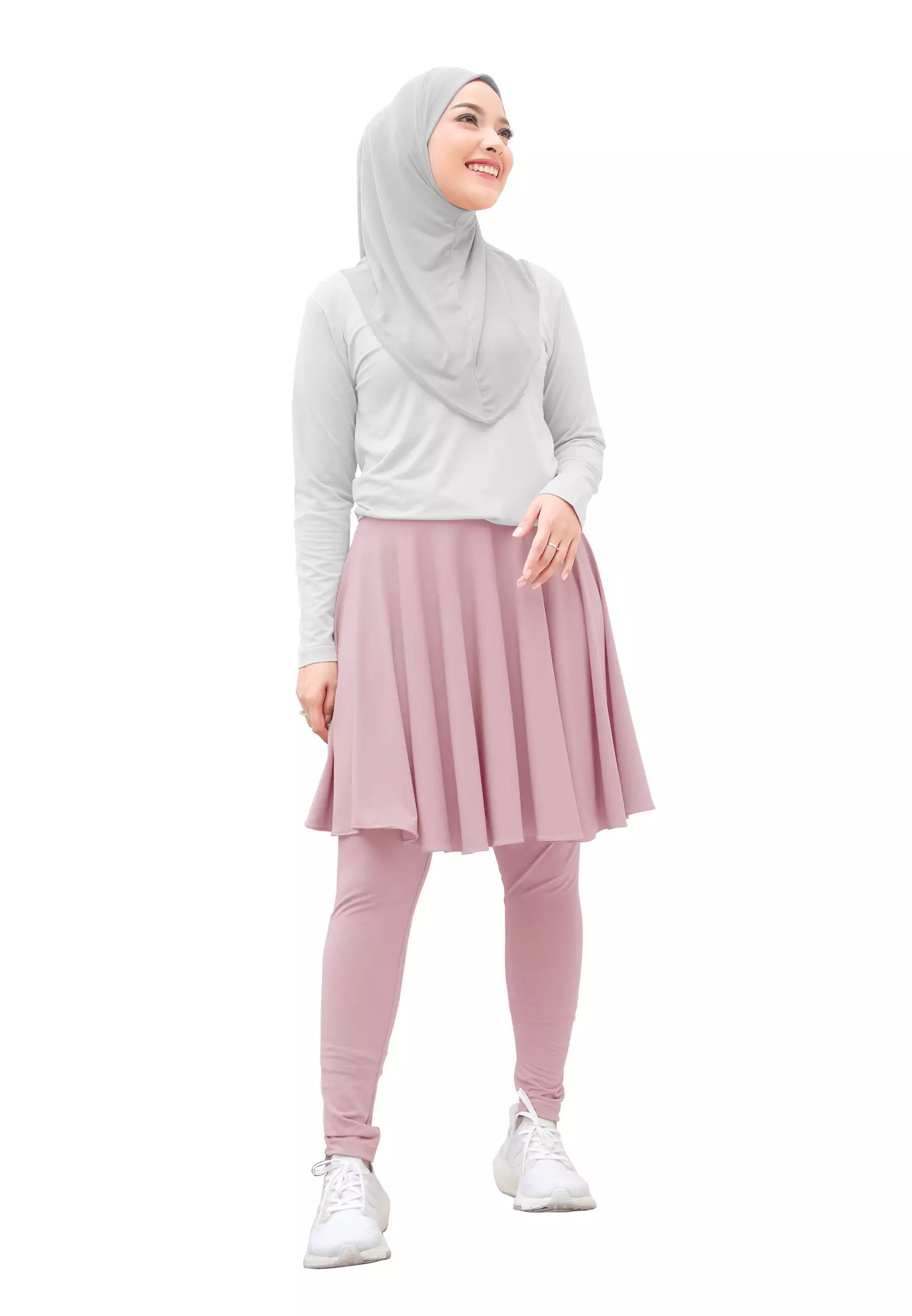 Zelena - Chahra Leggings Skirt | Celana Olahraga Legging Rok Wanita - L