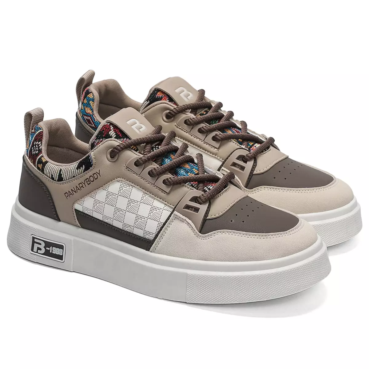 Sepatu Sneakers Pria Bertali Kasual Kuliahan Sepatu Cowok Style QN591