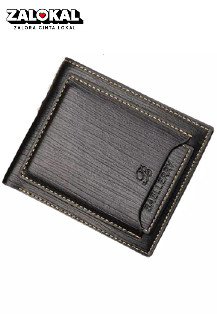 Dompet Fashion Pria Simple Design Material PU Leather ORIGINAL