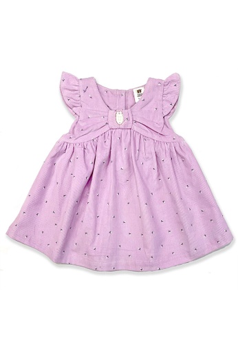 Toffyhouse pink Toffyhouse Sweet Baby's Breath Light Purple floral dress 34270KA4B0CA78GS_1