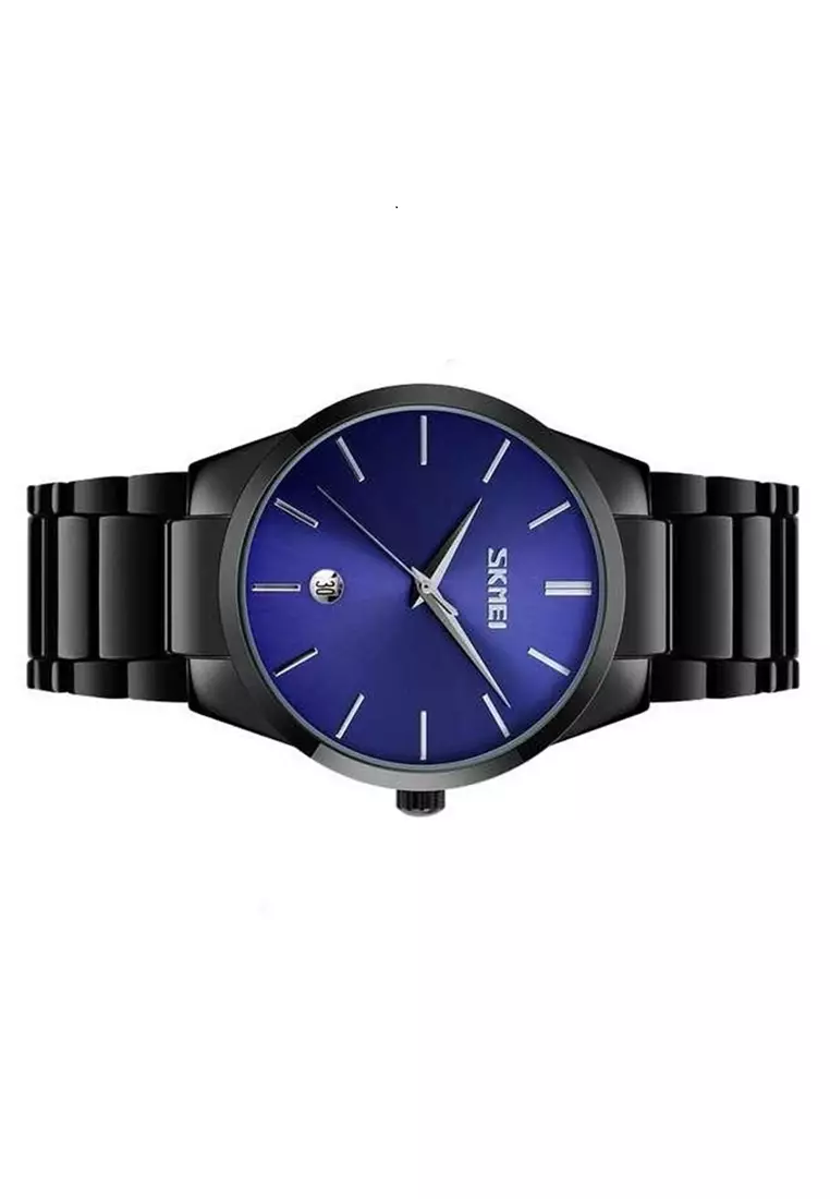 Jam Tangan Kasual Analog Pria Waterproof Strap Tali Material Stainless Steel MZ89 ORIGINAL