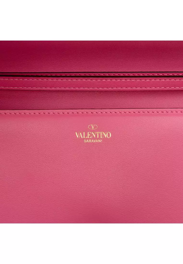 Pre-Loved Valentino Medium Calfskin Vlogo Loco Satchel