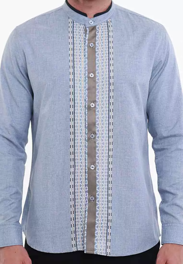 MAGINOT DAWUD BLUE Koko Slim Fit Lengan Panjang