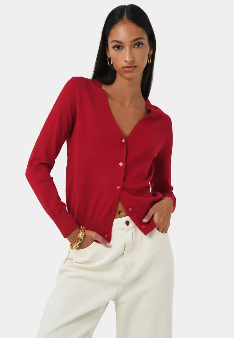 Nicolette V-Neck Knit Cardigan