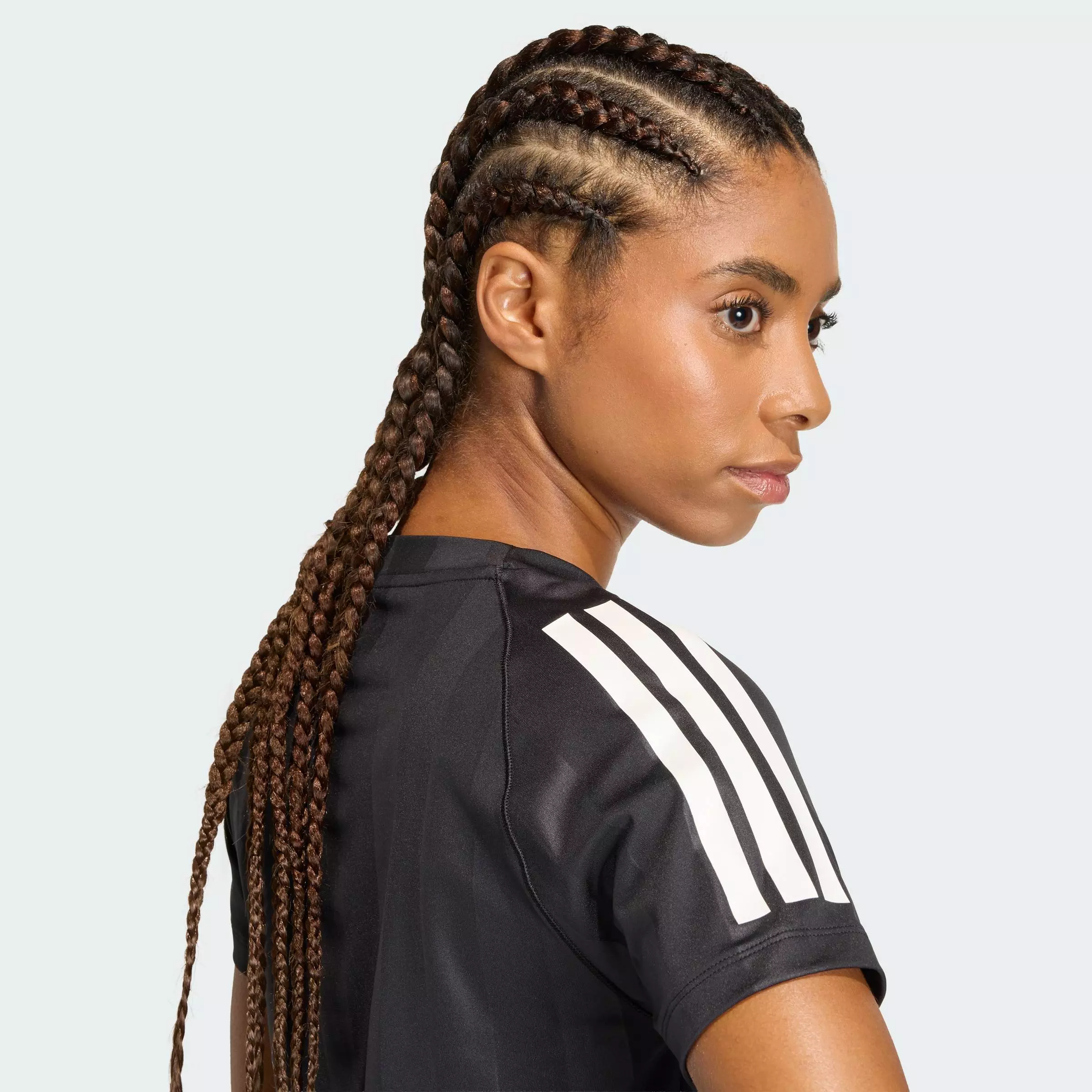 Gym & Training Hyperglam 3-Stripes Emboss T-Shirt Women Black KC7695