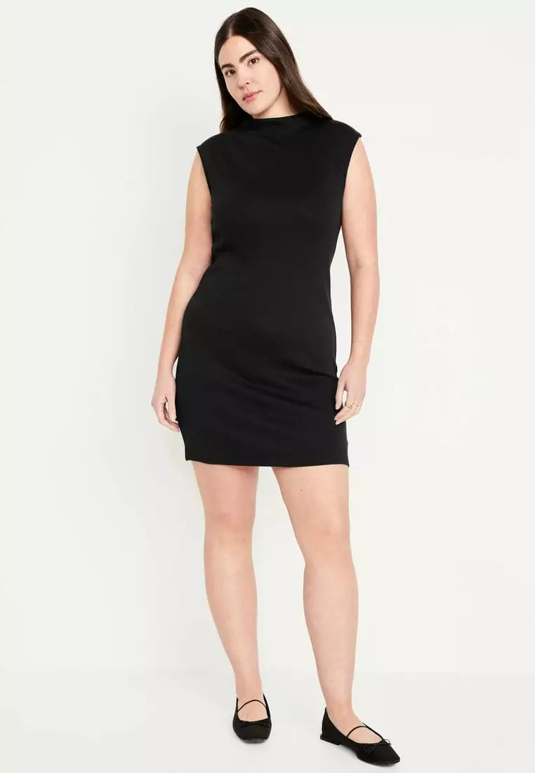 Mock-Neck Mini Dress for Women