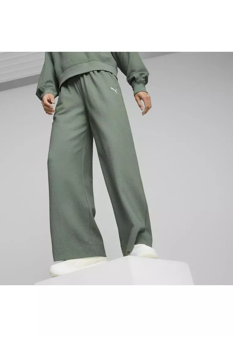 HER 女子高腰針織長褲