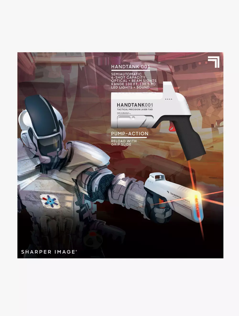 Discovery Sharper Image Toy Laser Tag Handtank Battle Pack  - DCP1214006271 - Multicolor