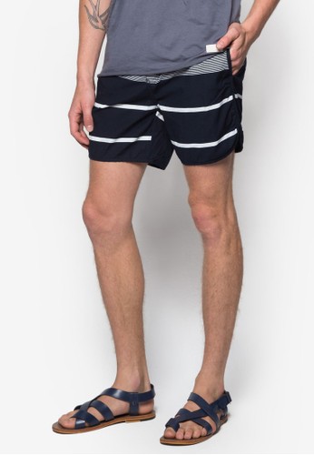 Deckie 條紋短esprit hk褲, 服飾, Boardshorts