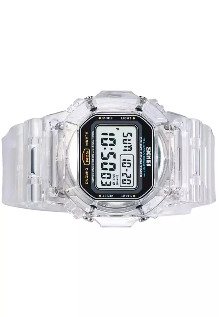 Jam Tangan Digital Pria Waterproof Many Function Strap Tali Material PU Silicone IR43 ORIGINAL