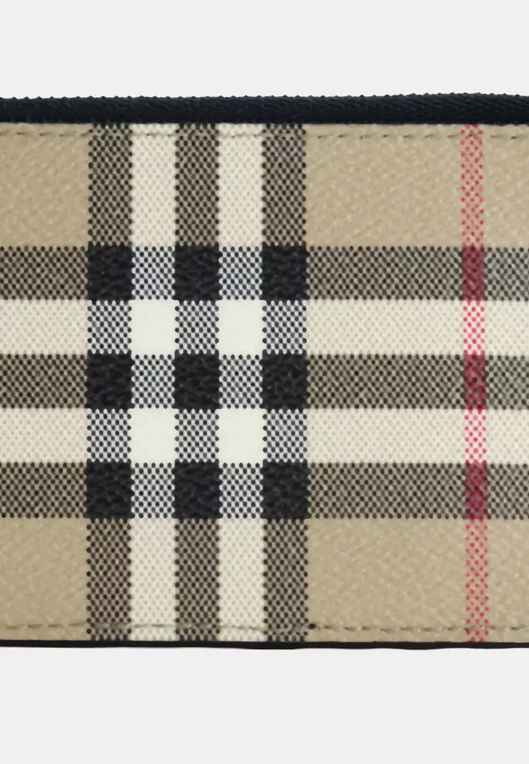 Buy Burberry Check Zip Card Case 2026 Online | ZALORA