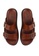 Louis Cuppers brown Double Strap Sandals 50678SHD4EABC5GS_4