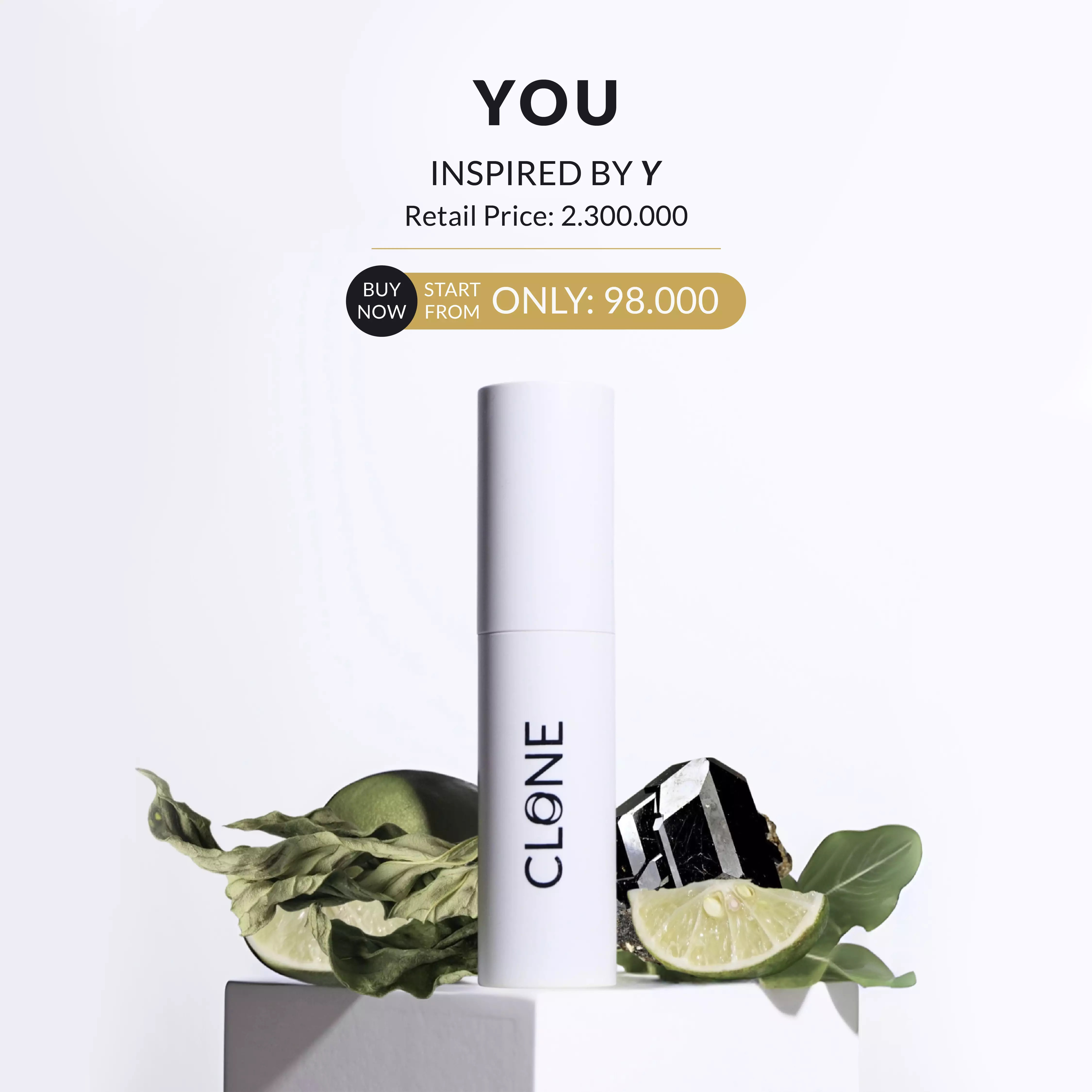 Clone You EDP (Inspired By YSL Y) - 10 ML (Parfum Pria)	