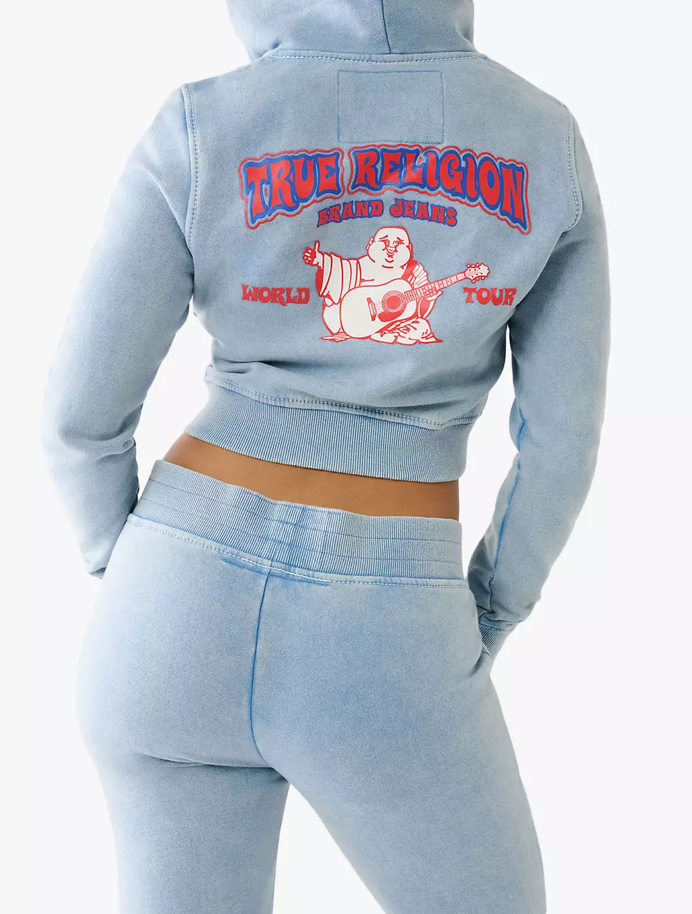Light blue cheap true religion hoodie