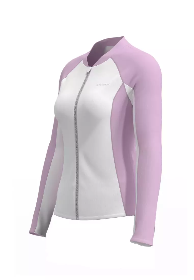 Supplementary Ladies Light Purple Zip Front UV Jacket