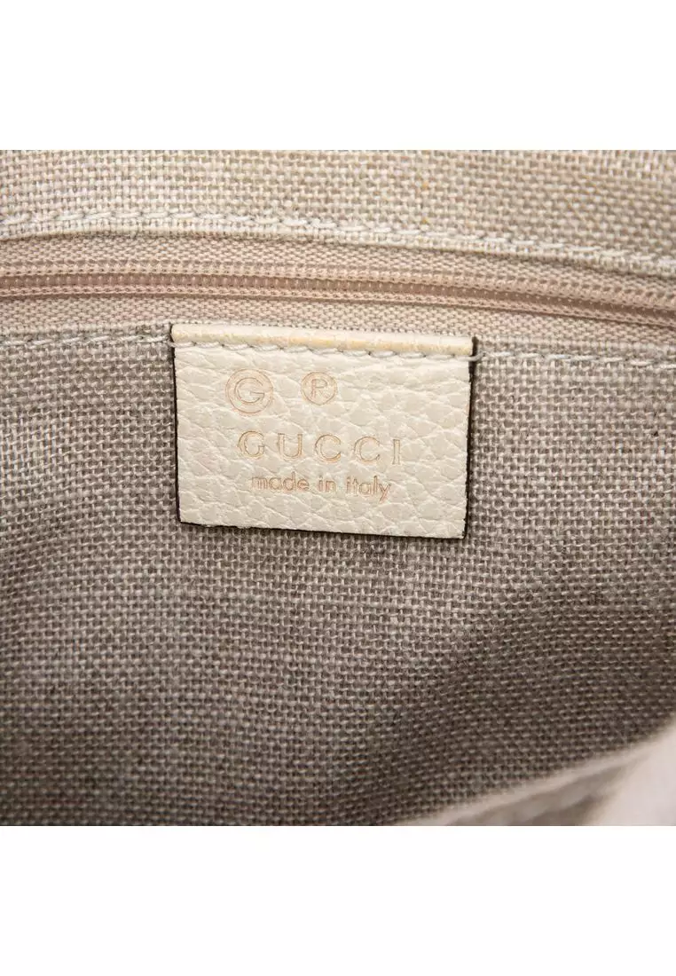 Pre-Loved Gucci Small Gg Canvas Bree Satchel