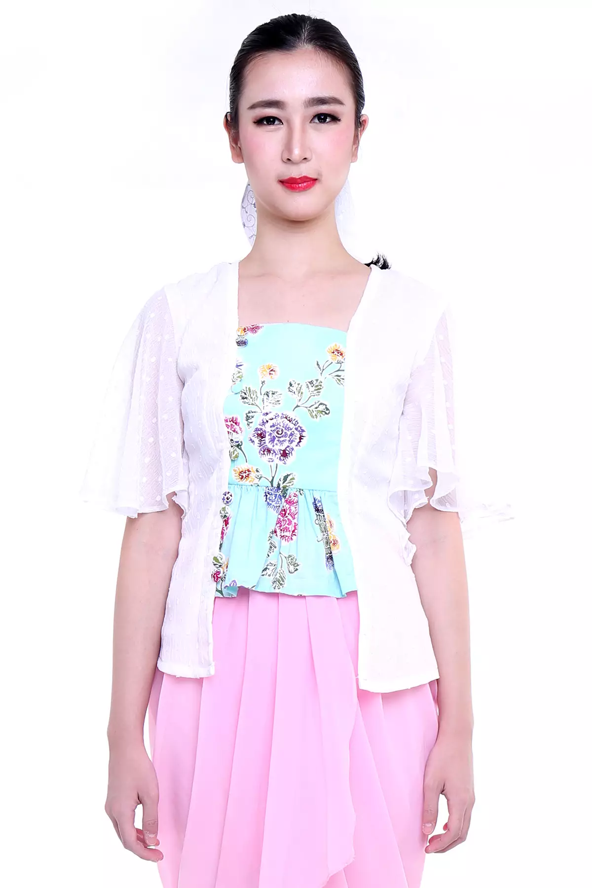 Soraya Marbel Putih Batik Encim Kebaya