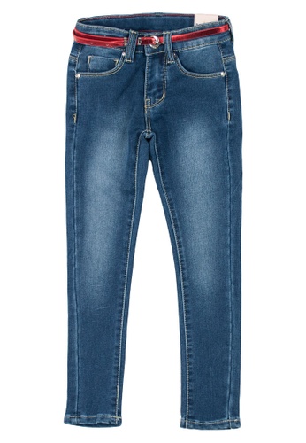 Shop Moose Girl Faded Long Denim Pants For Girls Online On Zalora