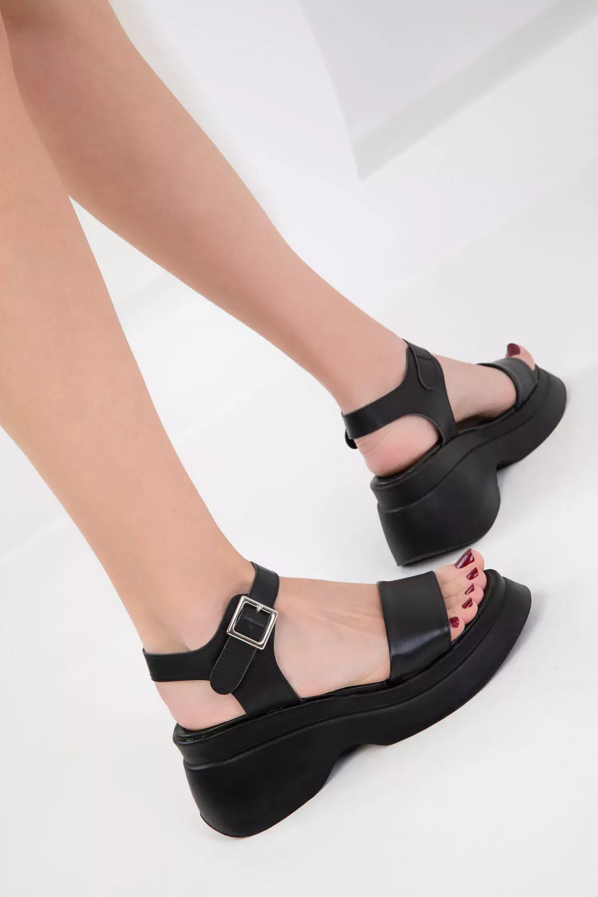 Black Women's Sandals 20383