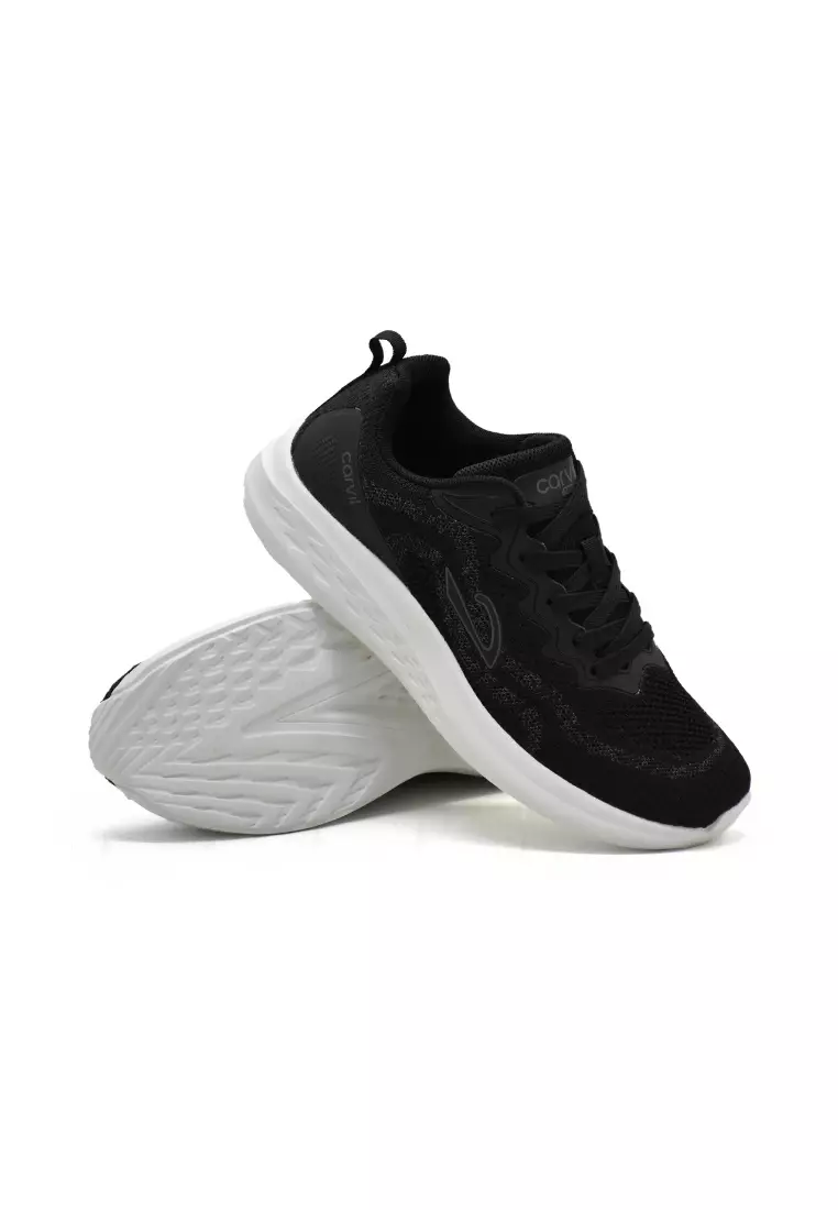 Carvil Sepatu Pria Ghazi-SM Black/White