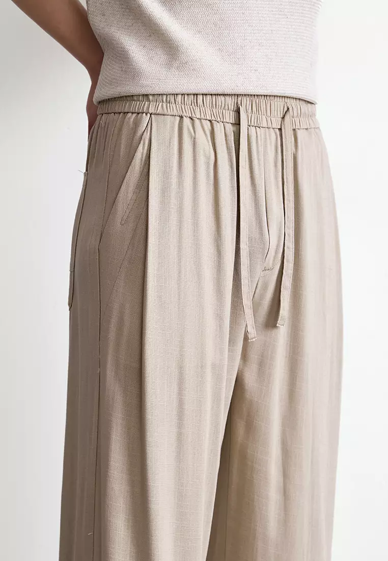 Buy Twenty Eight Shoes Lightweight Straight Fit Linen Trousers AY