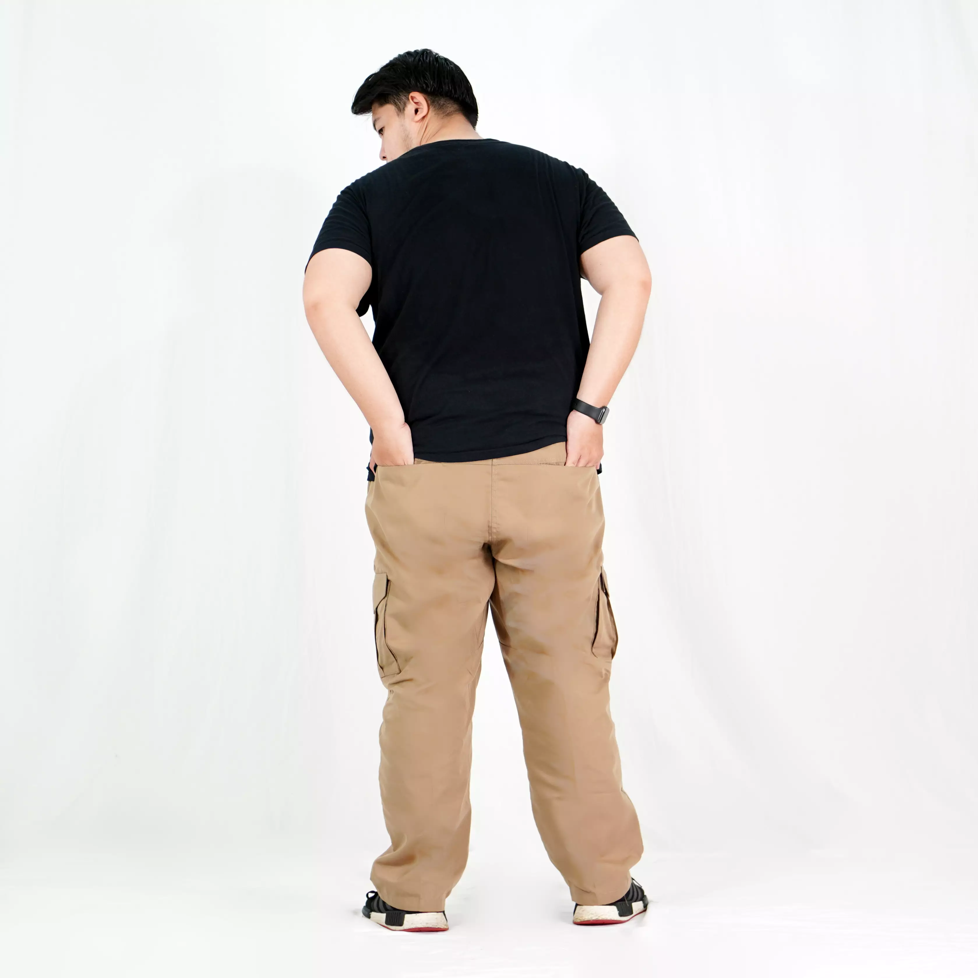  DENNY BIG Celana Cargo Earth Tone BIG SIZE Cargo Pants OVERSIZE - KREM