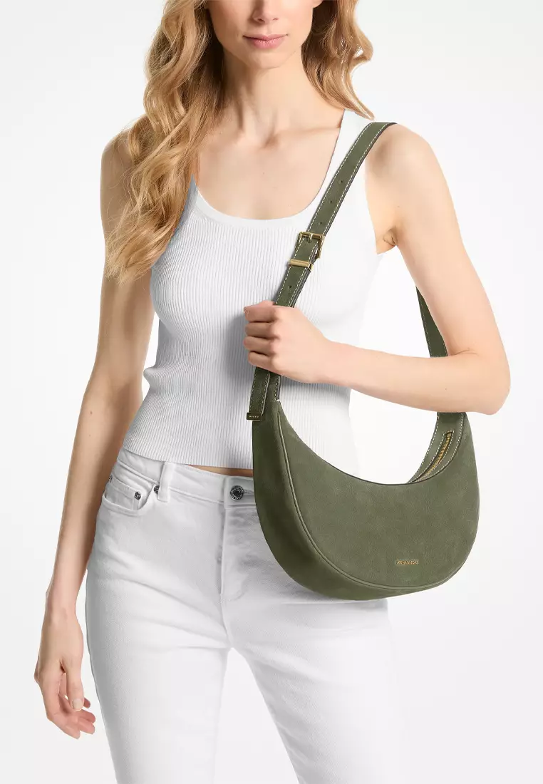 Suede michael kors bag hot sale