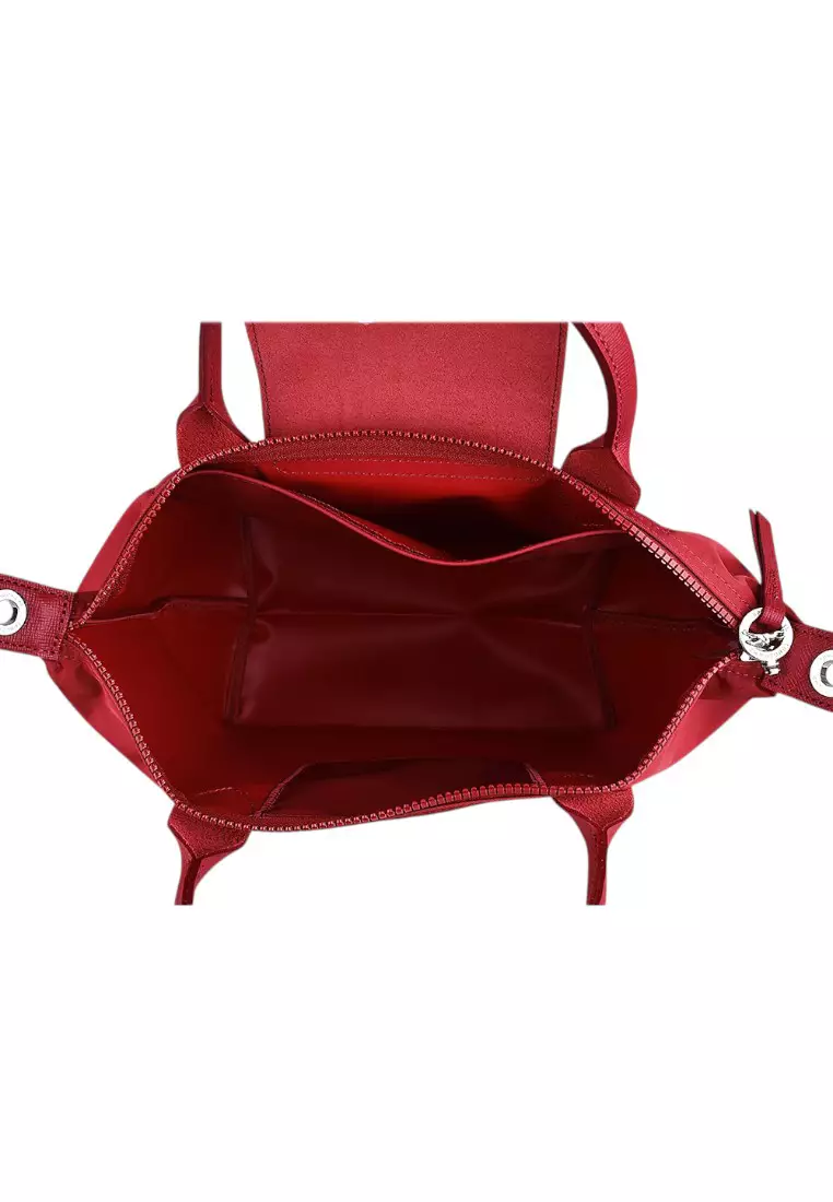 Le Pliage Neo Small Top Handle Handbag - Red/Red