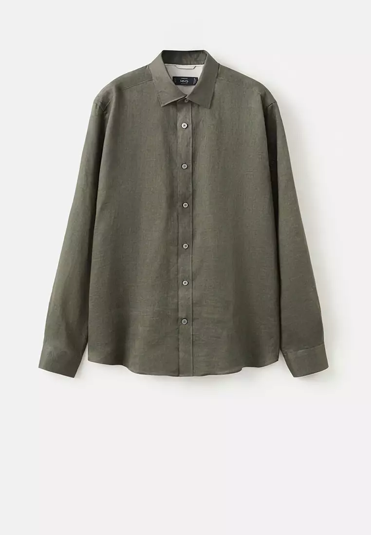 Regular-Fit 100% Linen Shirt