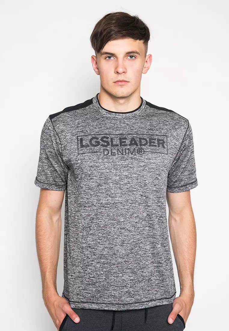 LGS - Kaos Pria Lengan Pendek - Tshirt Men - Katun Premium - Warna Abu - JTS.322.M2521F.01.C